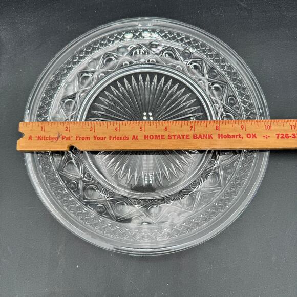 Vintage Dinner Plate 10.25" Cape Cod by Imperial Glass Ohio Glassware - Picture 2 of 7